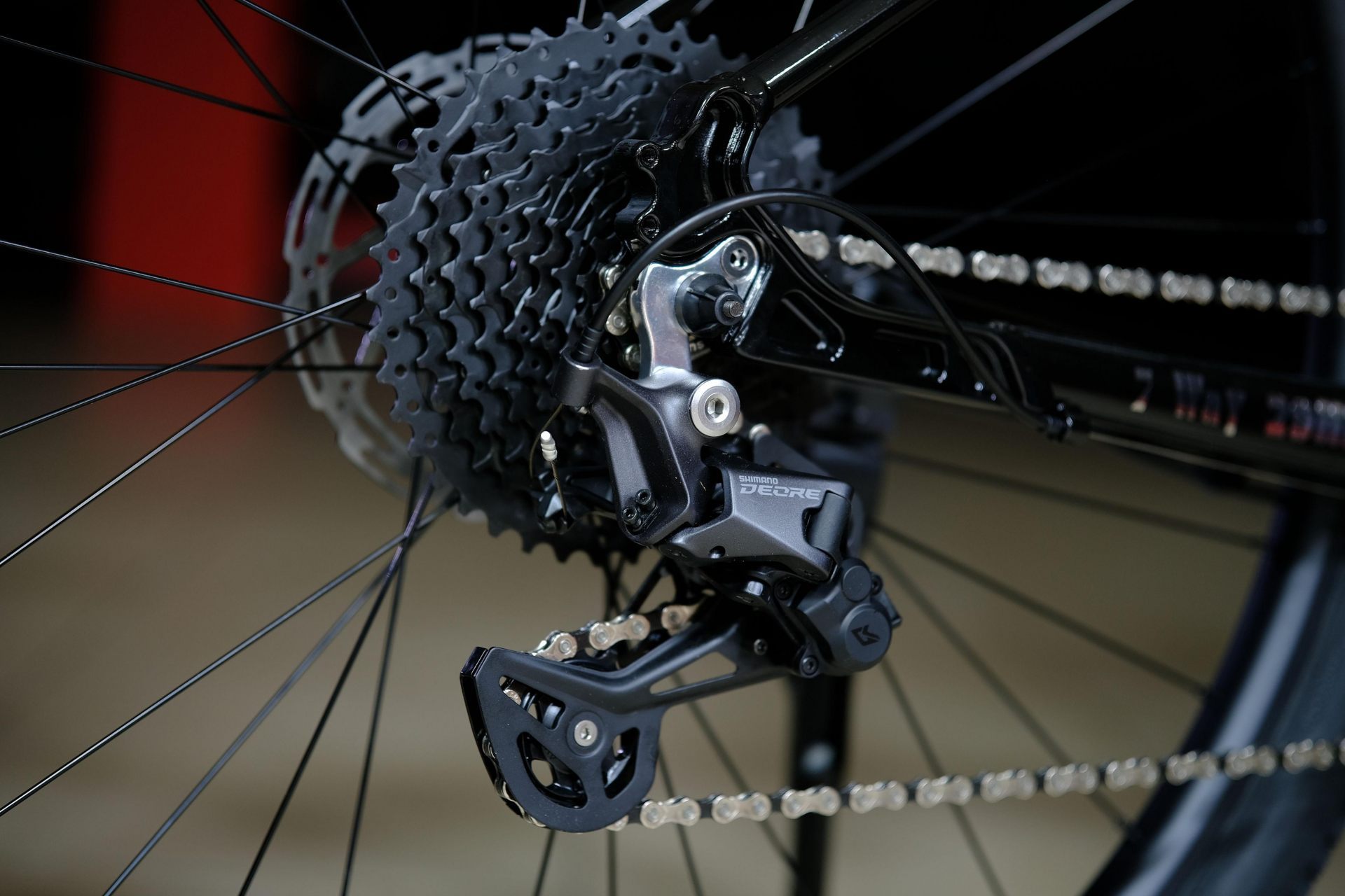 Задний переключатель Shimano Deore HOKE 7 Way 29 HD матовый чёрный 17