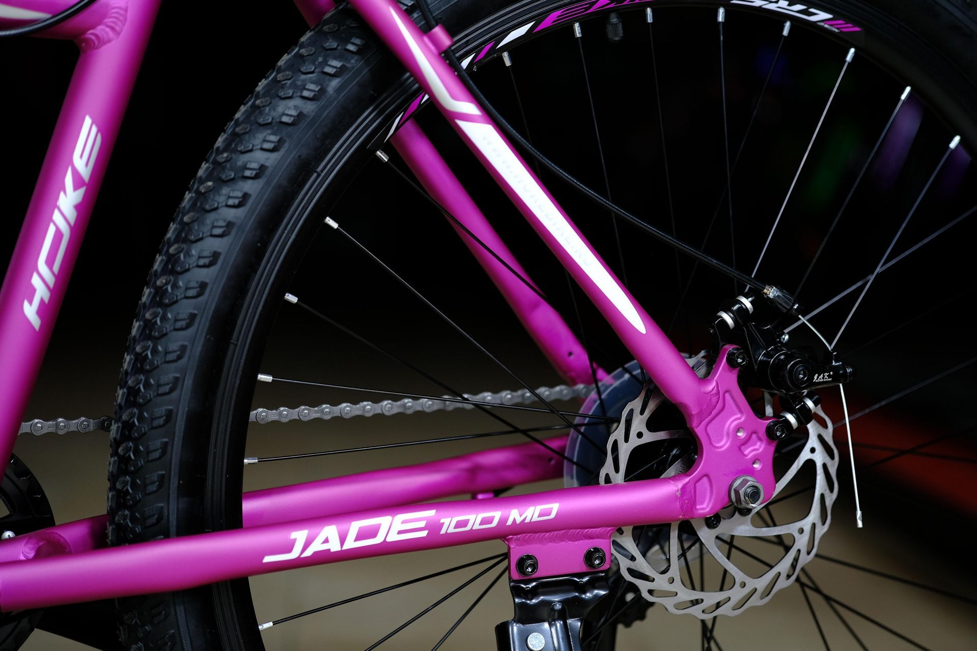 Тормоз дисковый механический JAK 160мм HOKE Jade 100 MD матовый фиолетовый-белый 19