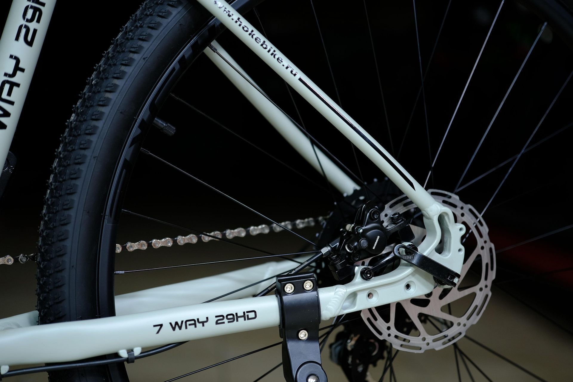 Обод 29 двойной усиленный ширина 30 mm, втулки алюминиевые на промах эксцентрики WZ-282 HOKE 7 Way 29 HD матовый серый 19